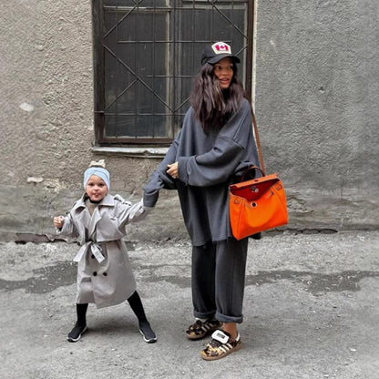 Oversized sweatshirt for women with matching jogger pants Chic and Style