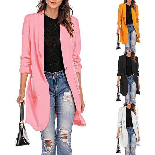 Blazer longline ajusté pour femmes Chic und Stil