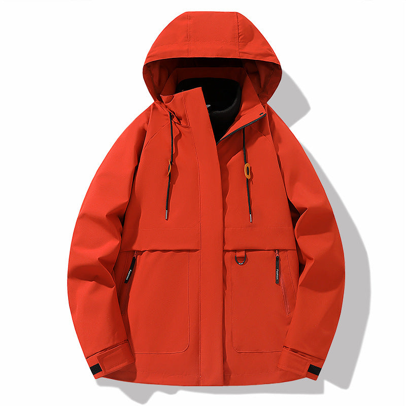 Functional jacket for men with adjustable hood and waterproof material Chic and Style