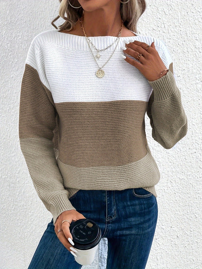 Dames Pull Oversize Tendance Chic und Stil