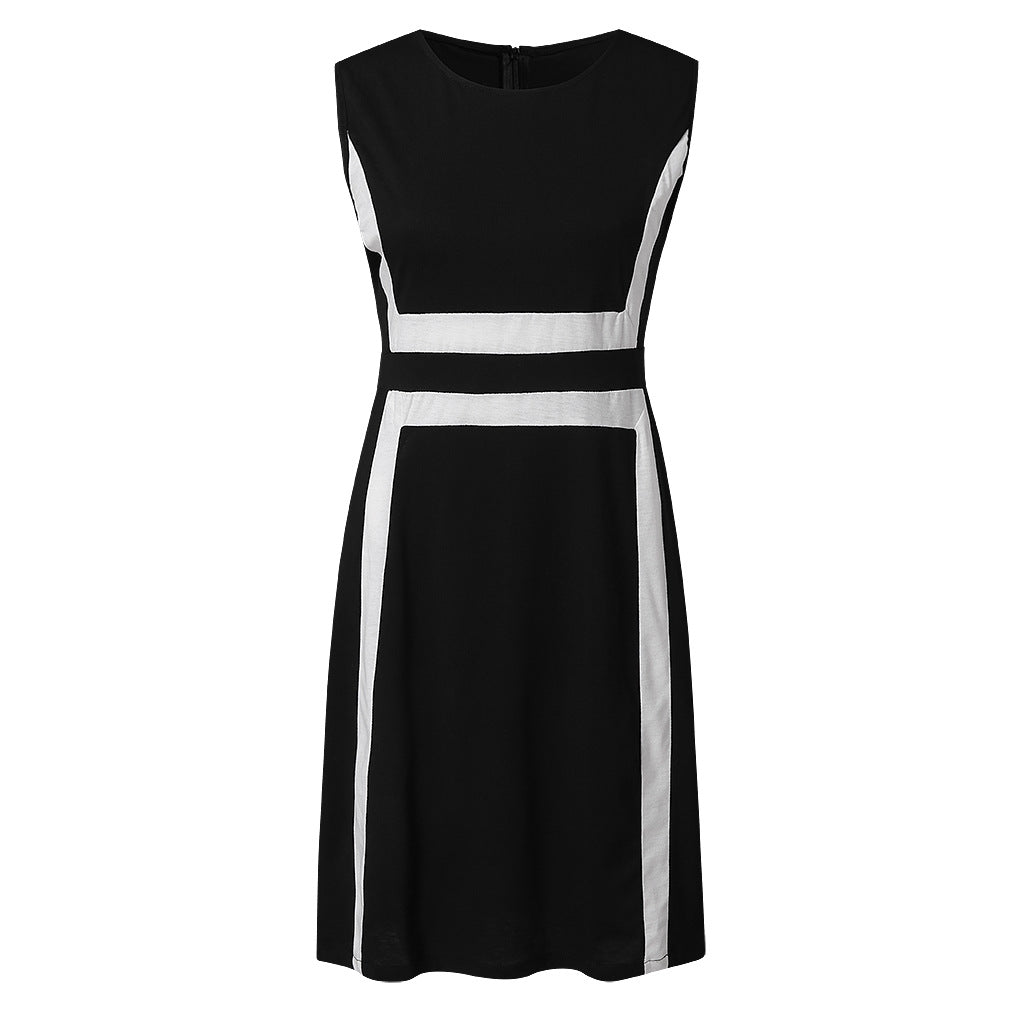Robe de loisirs pour dames avec design tendance à rayures bloc Chic und Stil