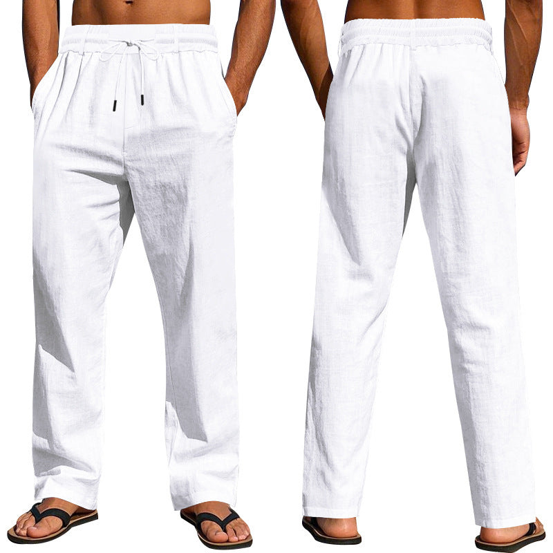 Men's casual pants with elastic waistband and side pockets Chic and Style
