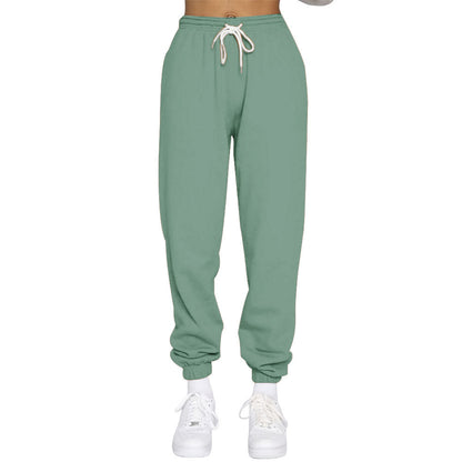 Casual women's sweatpants with high waist and drawstring Chic and Style