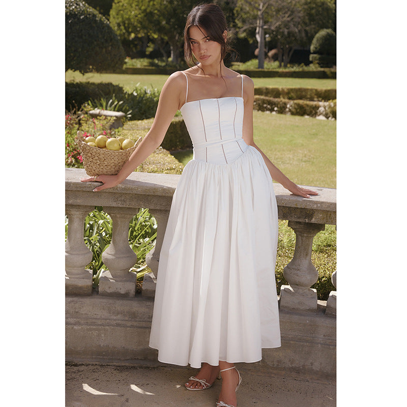 Robe maxi sans bretelles élégante Chic und Stil