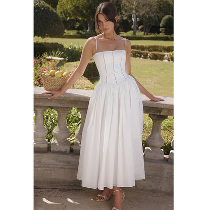 Robe maxi sans bretelles élégante Chic und Stil