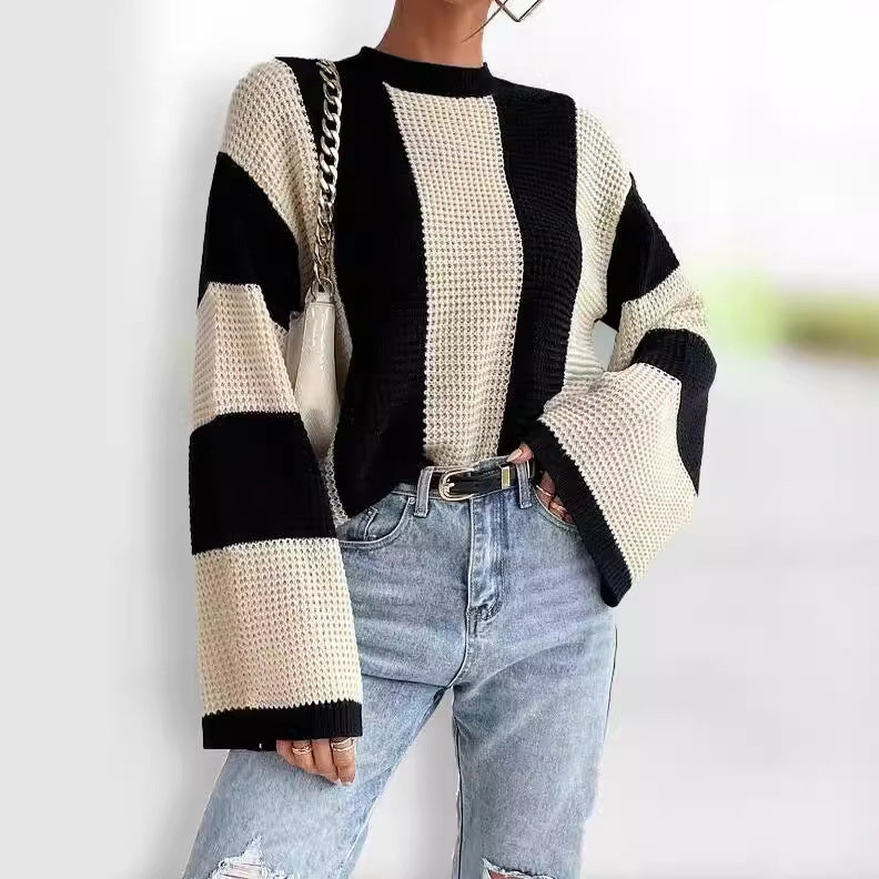 Pull-over tendance pour femmes avec manches larges Chic und Stil