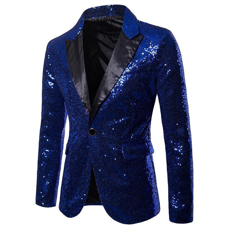 Blazer en sequins pour hommes avec finition brillante et coupe élégante Chic und Stil
