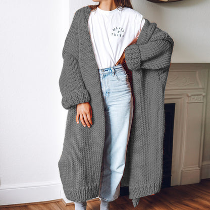 Cardigan long en gros tricot pour femmes avec une coupe décontractée et des manches oversized Chic und Still