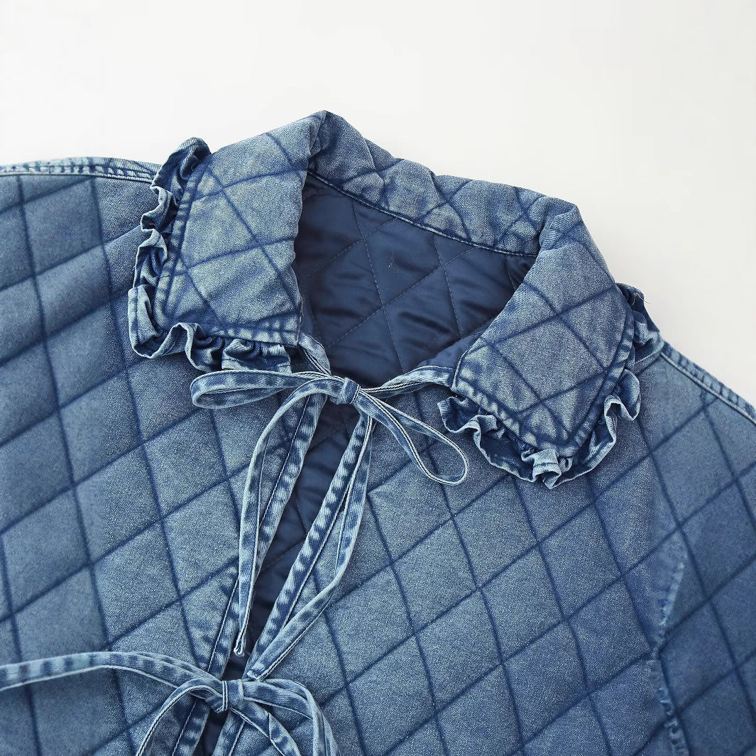 Dames doudoune avec taille ajustable et détails décoratifs Chic und Stil