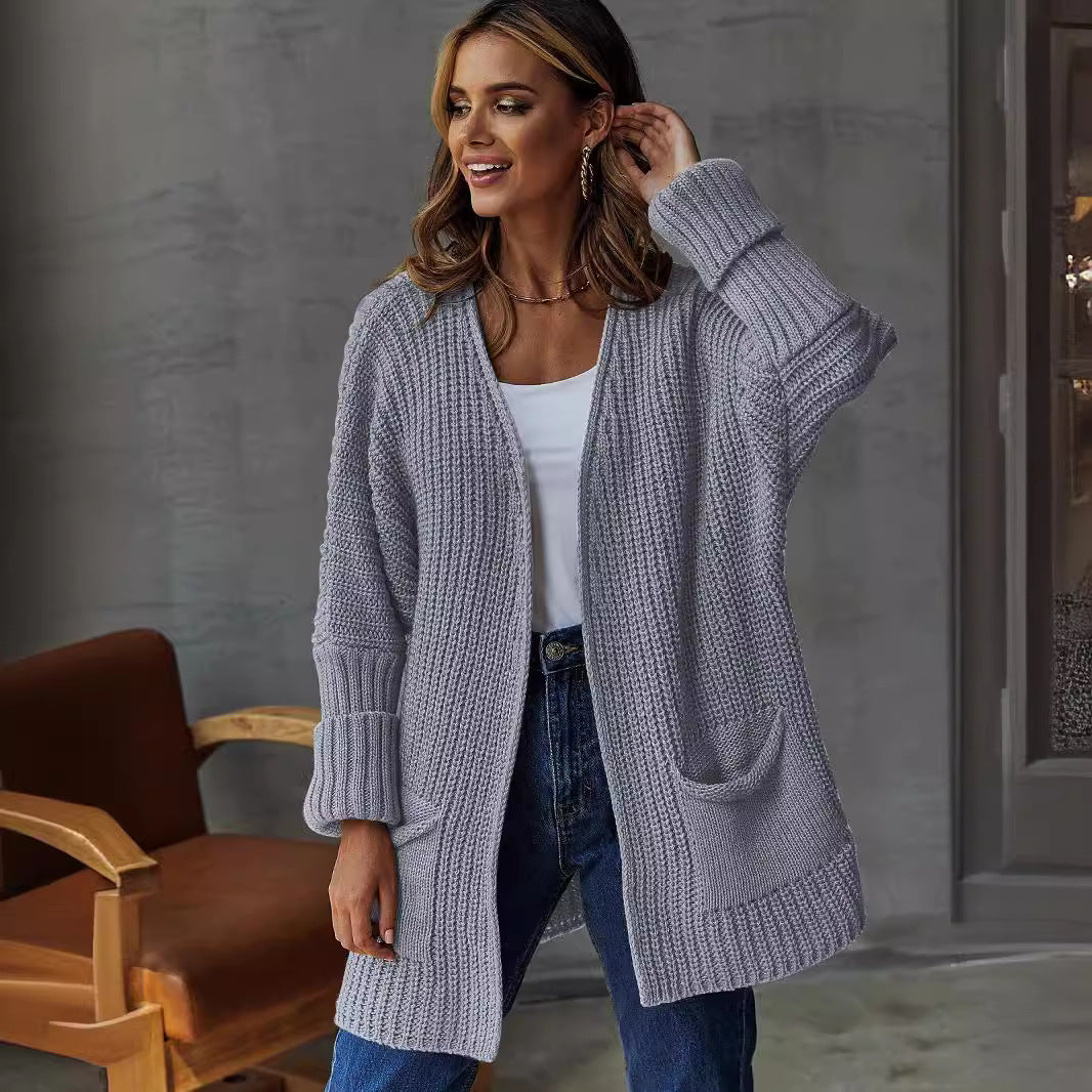 Cardigan en grosse maille pour femmes avec poches pratiques et coupe oversize Chic und Stil