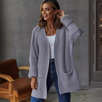 Cardigan en grosse maille pour femmes avec poches pratiques et coupe oversize Chic und Stil