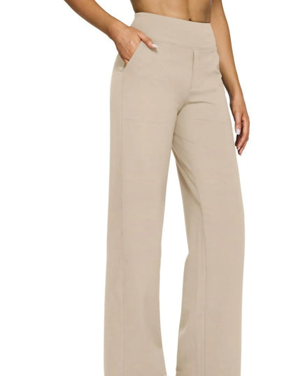 Women Wide Lounge Pants with Elastic Waistband Chic and Style