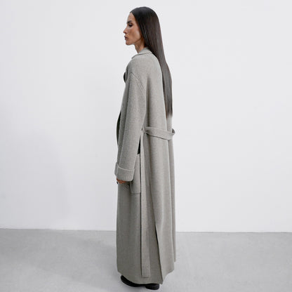 Dames élégant manteau long en laine de haute qualité Chic und Stil