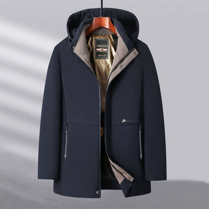 Functional windbreaker jacket for men with versatile pockets Chic and Style