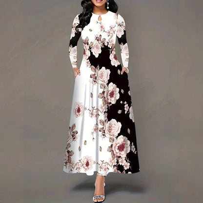 Robe maxi à imprimé floral pour femmes Chic und Stil