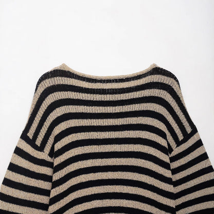 Pull en tricot pour femmes avec un motif rayé élégant et un matériau doux Chic und Stil