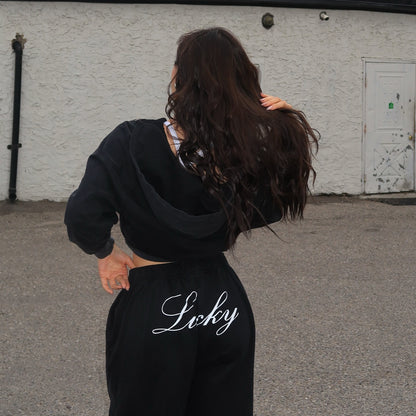 Casual hoodie set for women and chic jogger pants