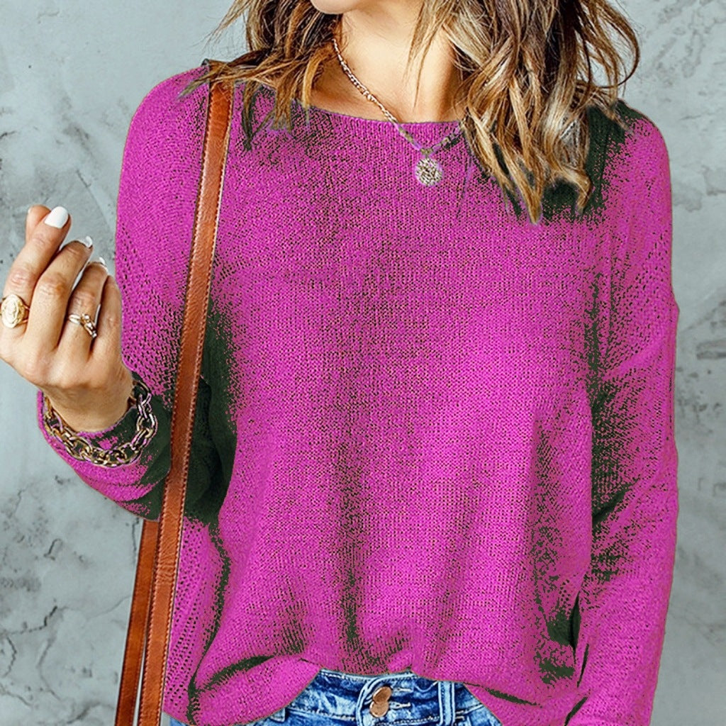 Dames Pull décontracté avec tricot à structure moderne Chic und Stil