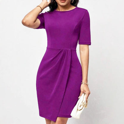 Robe bodycon drapée élégante pour dames Chic und Stil