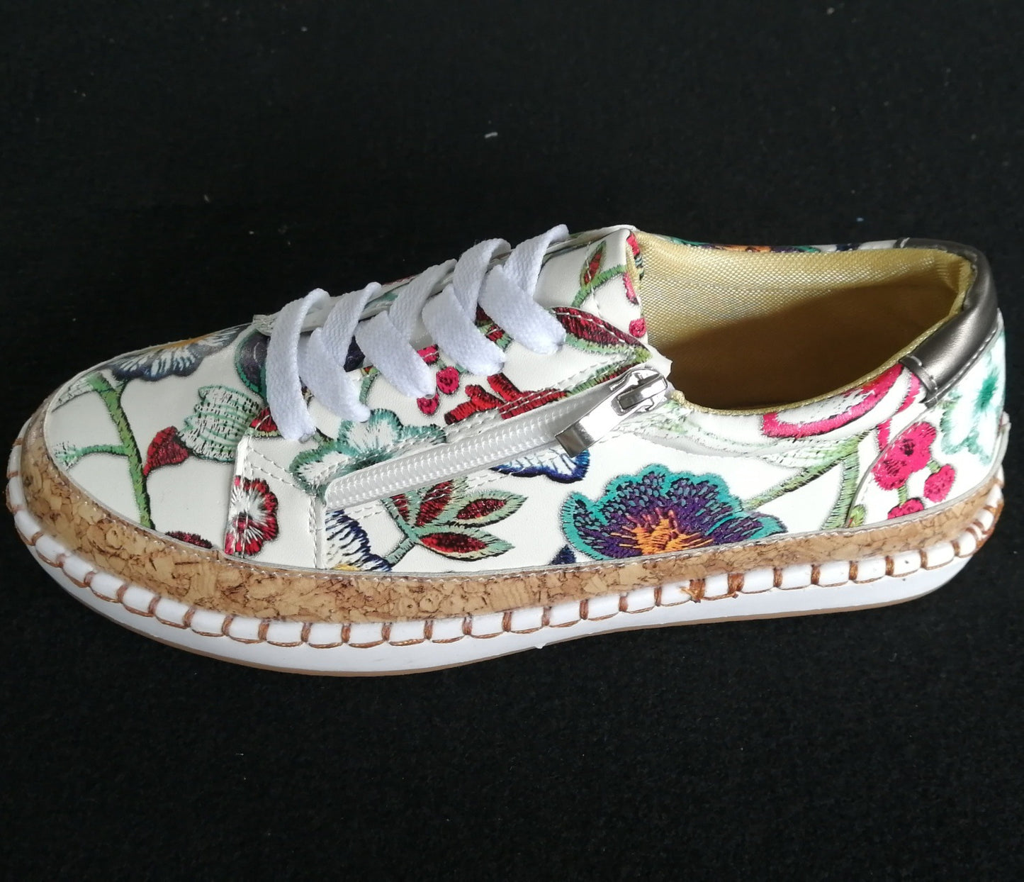 Bottines confortables pour dames avec semelle en liège et fermeture éclair Chic und Stil