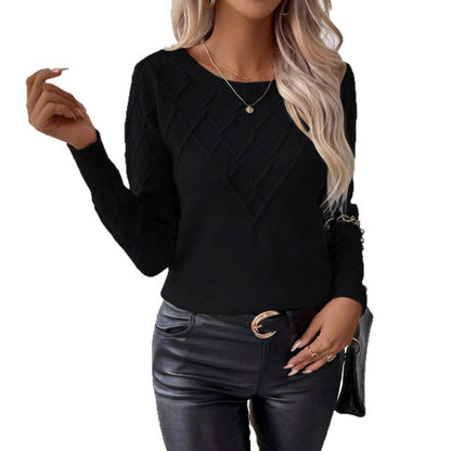 Pull en tricot à motif losanges pour dames Chic und Stil