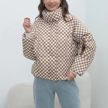 Dames coupe-vent doudoune avec col montant Chic und Stil