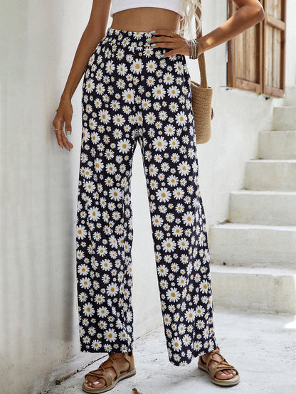 Chic and Style Floral Wide Leg Pants for Women
