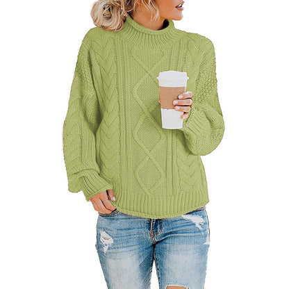 Pull en tricot torsadé épais pour femme Chic und Stil