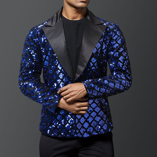 Blazer à paillettes élégant pour hommes avec design luxueux Chic und Stil