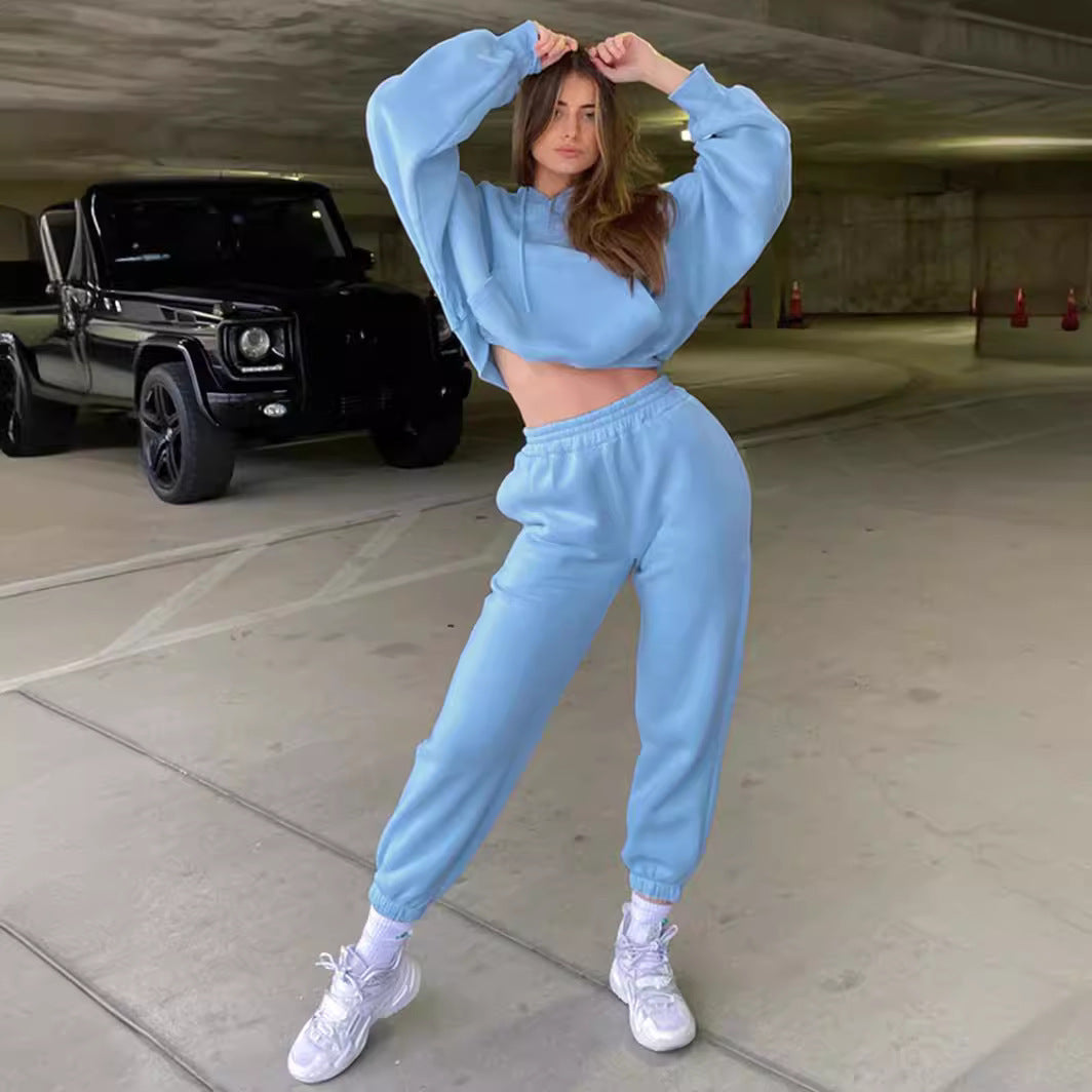 Dames Ensemble de sweat à capuche ample avec sweat à capuche surdimensionné Chic und Stil