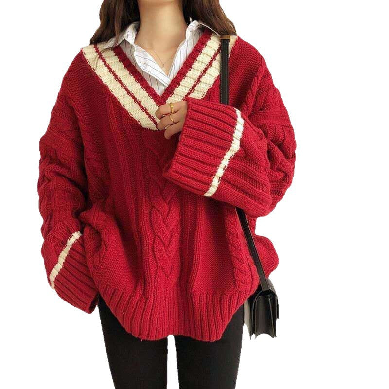 Pull en tricot pour femmes dans un style décontracté oversize Chic und Stil