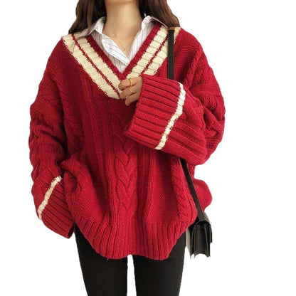 Pull en tricot pour femmes dans un style décontracté oversize Chic und Stil