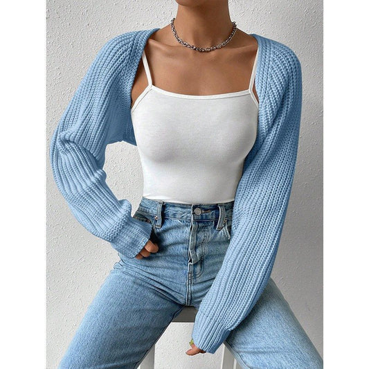 Cardigan en tricot décontracté pour femmes avec devant ouvert et manches longues Chic und Stil