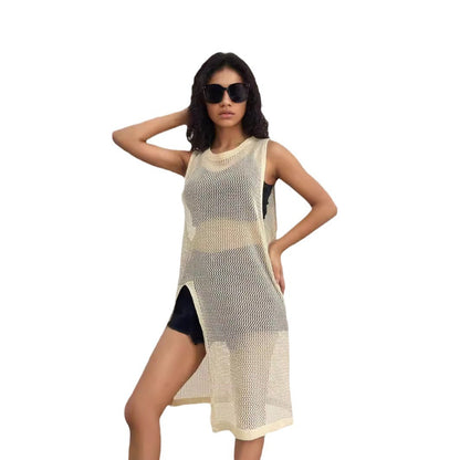 Pull léger en tricot pour femmes avec un design en maille tendance et des fentes latérales Chic und Stil
