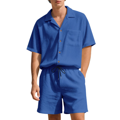 Ensemble décontracté pour hommes avec haut court et shorts élastiques Chic und Stil