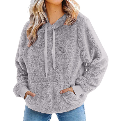 Dames Douillet Oversized Hoodie en Teddy-Fleece Chic und Stil