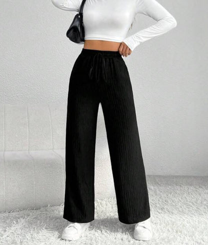 Wide pleated pants for women with elastic waistband Chic und Stil