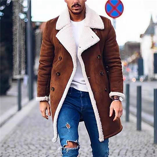 Men's sheepskin coat with luxurious plush lining Chic and Style