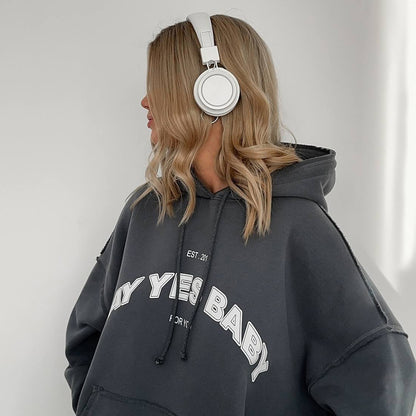 Chic and Style casual hoodie and cargo pants set for women