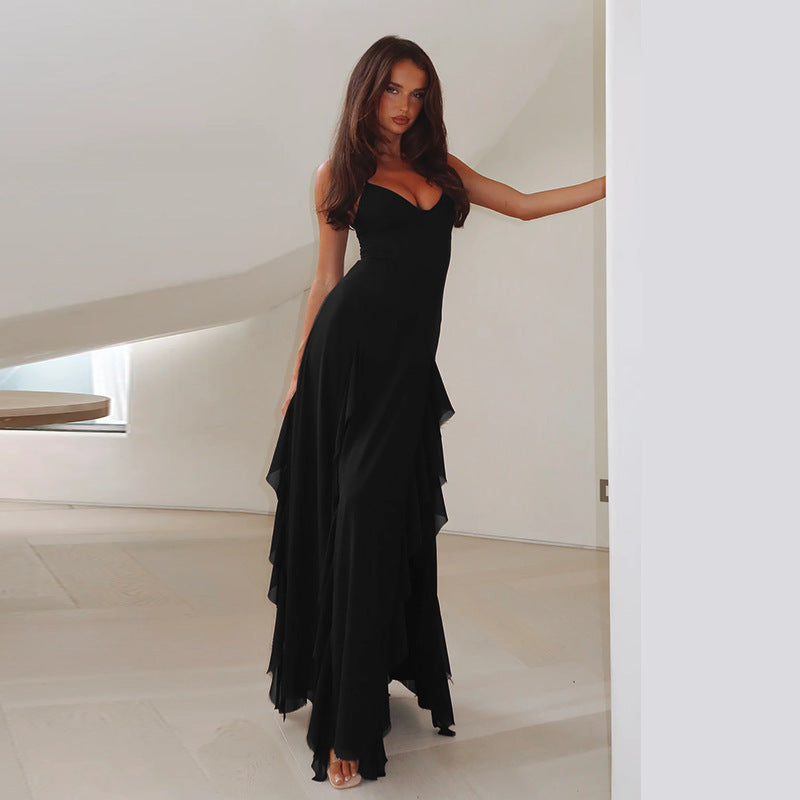 Robe maxi à volants Chic und Stil pour femmes
