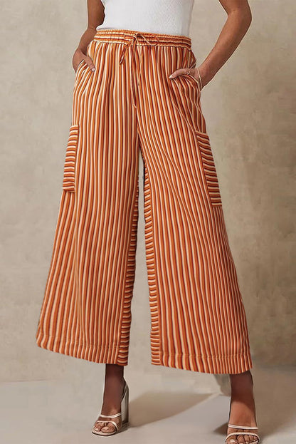 Chic and Style Women's Striped Wide Pants