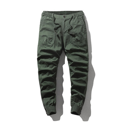 Men's cargo pants with elastic waistband and practical side pockets Chic and Style