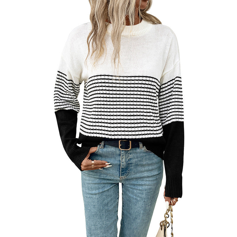 Pull en tricot pour femmes avec un motif moderne et une coupe décontractée Chic und Stil