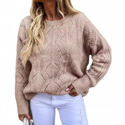 Pull en tricot pour femmes avec un motif en dentelle délicat Chic und Stil