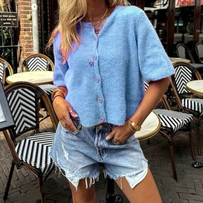Chemise décontractée à manches courtes pour femmes Chic und Stil