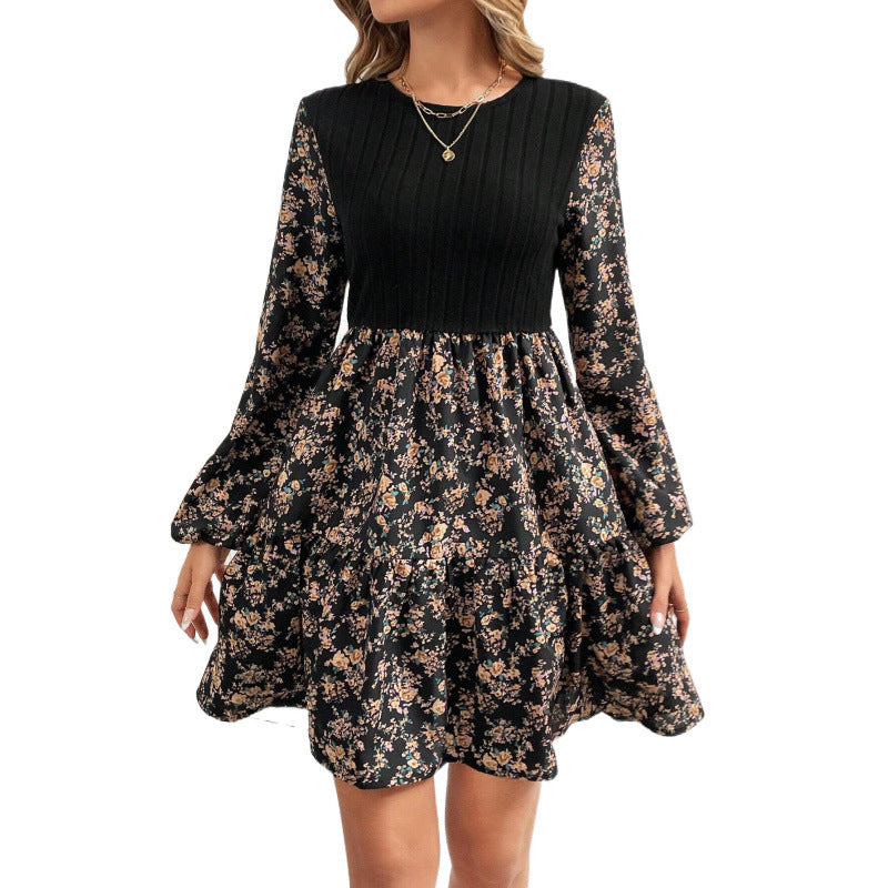 Robe de loisirs pour femmes avec jupe volumineuse et manches ballon Chic und Stil