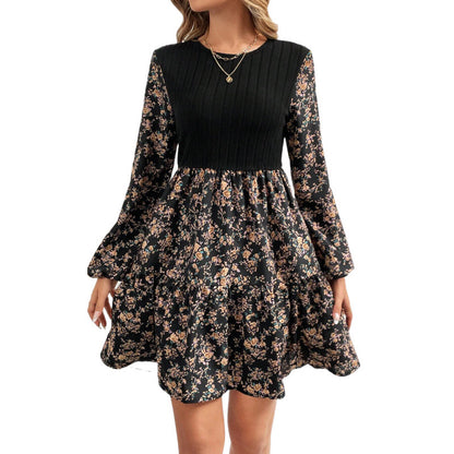 Robe de loisirs pour femmes avec jupe volumineuse et manches ballon Chic und Stil