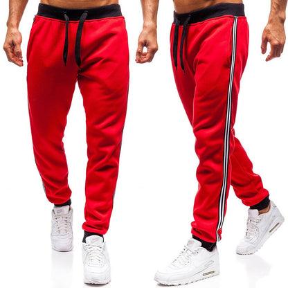 Men Casual Sports Pants with Side Stripes Chic and Style