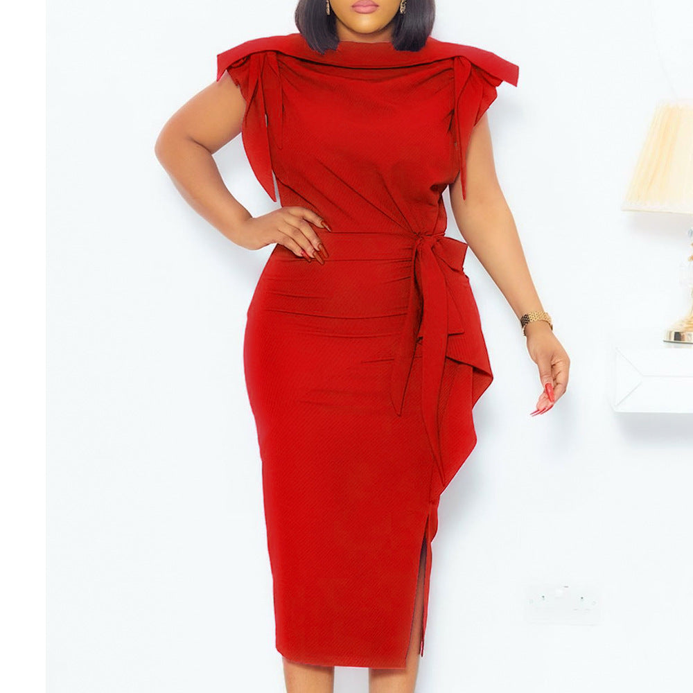 Robe fourreau pour femme avec des épaules élégantes Chic und Stil