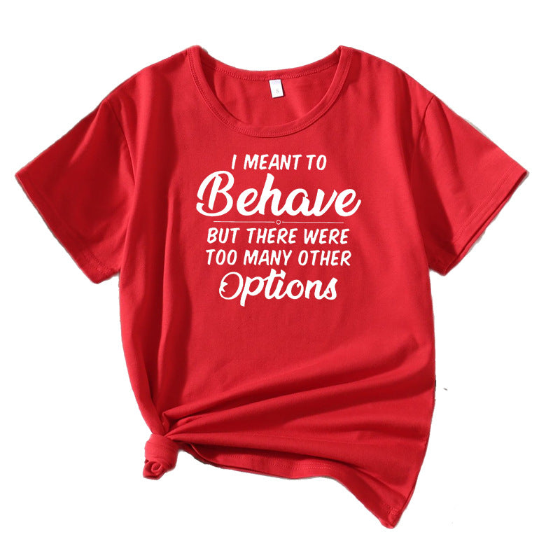 Dames Casual Humor T-Shirt Chic und Stil